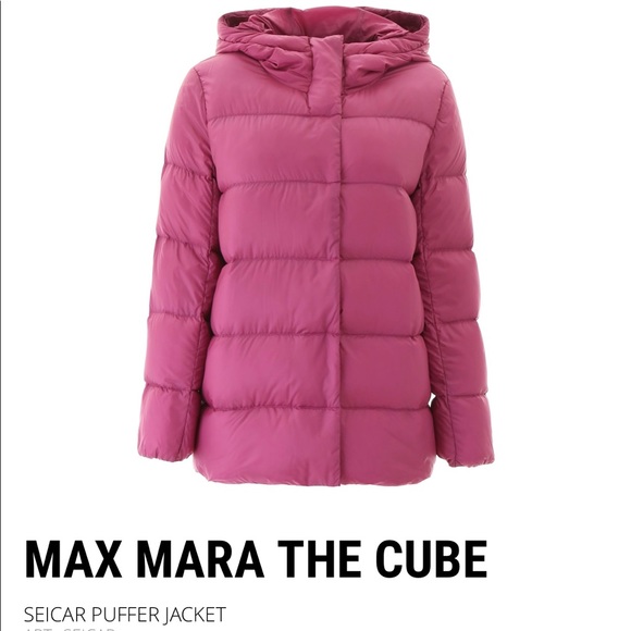 Maxmara the cube pink puffer Jacket - Picture 2 of 5
